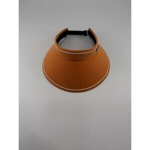 Menglagla Wide Brim Sun Visor Hat Women Orange Adjustable UV Protection Sport